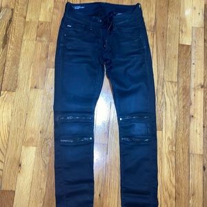 Gstar Jeans Women Size 27X30 Dark Denim Mid Skinny